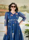 Aarvi Masleen Mix With Printed Long Western Dress Suppliers In India